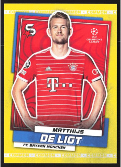 Matthijs de Ligt, Kartička, 2022-23 Topps Superstars UEFA Club Competitions, Common Yellow