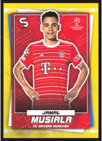 Jamal Musiala, Kartička, 2022-23 Topps Superstars UEFA Club Competitions, Common Yellow