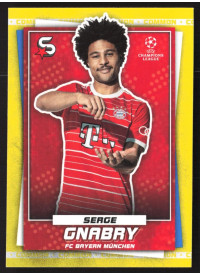 Serge Gnabry, Kartička, 2022-23 Topps Superstars UEFA Club Competitions, Common Yellow
