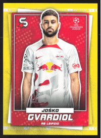 Josko Gvardiol, Kartička, 2022-23 Topps Superstars UEFA Club Competitions, Common Yellow