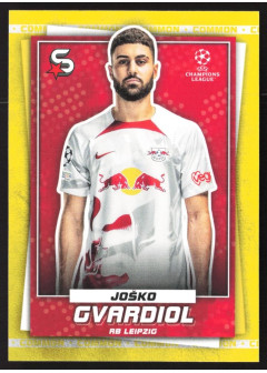 Josko Gvardiol, Kartička, 2022-23 Topps Superstars UEFA Club Competitions, Common Yellow