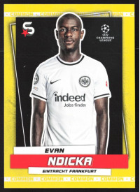 Evan Ndicka, Kartička, 2022-23 Topps Superstars UEFA Club Competitions, Common Yellow