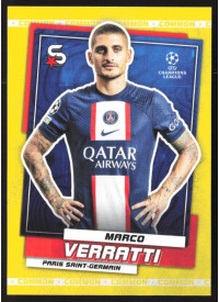 Marco Verratti, Kartička, 2022-23 Topps Superstars UEFA Club Competitions, Common Yellow