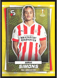 Xavi Simons, Kartička, 2022-23 Topps Superstars UEFA Club Competitions, Common Yellow