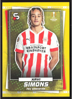 Xavi Simons, Kartička, 2022-23 Topps Superstars UEFA Club Competitions, Common Yellow