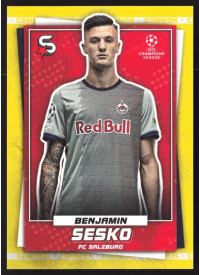 Benjamin Sesko, Kartička, 2022-23 Topps Superstars UEFA Club Competitions, Common Yellow