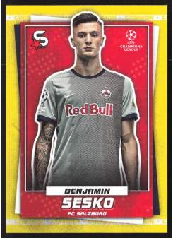 Benjamin Sesko, Kartička, 2022-23 Topps Superstars UEFA Club Competitions, Common Yellow
