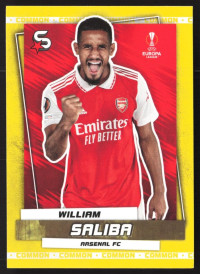 William Saliba, Kartička, 2022-23 Topps Superstars UEFA Club Competitions, Common Yellow