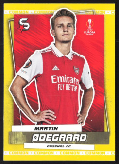 Martin Ødegaard, Kartička, 2022-23 Topps Superstars UEFA Club Competitions, Common Yellow