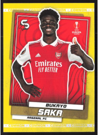 Bukayo Saka, Kartička, 2022-23 Topps Superstars UEFA Club Competitions, Common Yellow