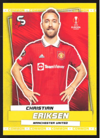 Christian Eriksen, Kartička, 2022-23 Topps Superstars UEFA Club Competitions, Common Yellow