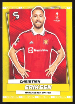 Christian Eriksen, Kartička, 2022-23 Topps Superstars UEFA Club Competitions, Common Yellow