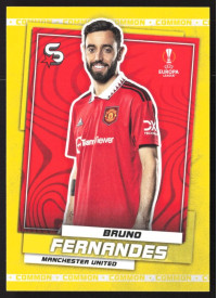 Bruno Fernandes, Kartička, 2022-23 Topps Superstars UEFA Club Competitions, Common Yellow