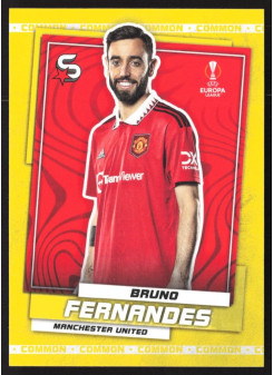 Bruno Fernandes, Kartička, 2022-23 Topps Superstars UEFA Club Competitions, Common Yellow