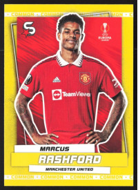 Marcus Rashford, Kartička, 2022-23 Topps Superstars UEFA Club Competitions, Common Yellow
