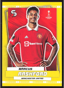 Marcus Rashford, Kartička, 2022-23 Topps Superstars UEFA Club Competitions, Common Yellow