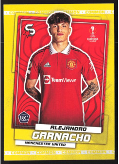 Alejandro Garnacho, Kartička, 2022-23 Topps Superstars UEFA Club Competitions, Common Yellow