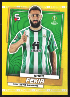 Nabil Fekir, Kartička, 2022-23 Topps Superstars UEFA Club Competitions, Common Yellow