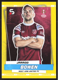 Jarrod Bowen, Kartička, 2022-23 Topps Superstars UEFA Club Competitions, Common Yellow