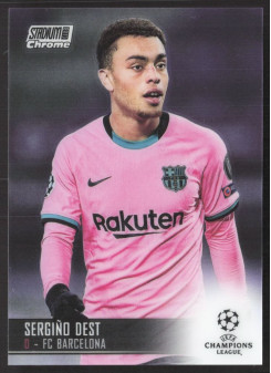 Sergino Dest, Kartička, 2020-21 Topps Stadium Club Chrome UEFA Champions League, BASE