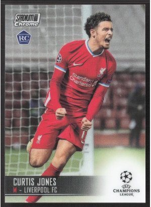 Curtis Jones, Card, 2020-21 Topps Stadium Club Chrome UEFA Champions League, BASE
