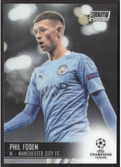 Phil Foden, Kartička, 2020-21 Topps Stadium Club Chrome UEFA Champions League, BASE