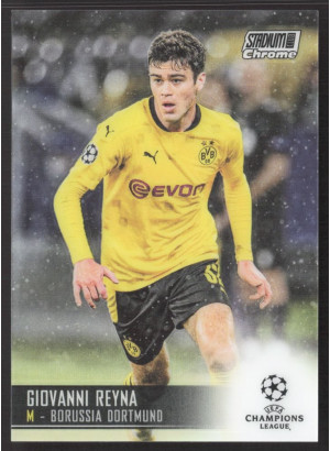 Giovanni Reyna, Card, 2020-21 Topps Stadium Club Chrome UEFA Champions League, BASE