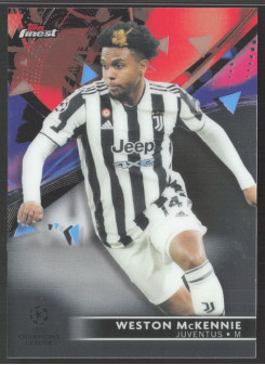 Weston McKennie, Kartička, Topps UEFA Champions League Finest 2021-2022, BASE