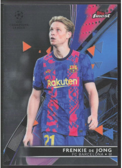 Frenkie de Jong, Kartička, Topps UEFA Champions League Finest 2021-2022, BASE