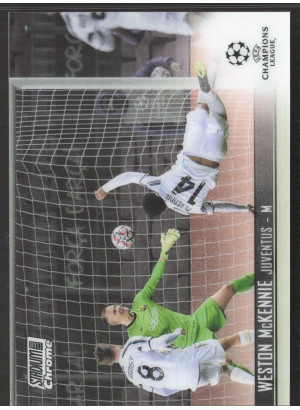 Weston McKennie, Card, 2020-21 Topps Stadium Club Chrome UEFA Champions League, BASE