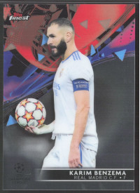 Karim Benzema, Kartička, Topps UEFA Champions League Finest 2021-2022, BASE