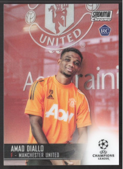 Amad Diallo, Kartička, 2020-21 Topps Stadium Club Chrome UEFA Champions League, BASE