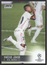 Vinicius Junior, Kartička, 2020-21 Topps Stadium Club Chrome UEFA Champions League, BASE