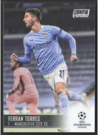 Ferran Torres, Kartička, 2020-21 Topps Stadium Club Chrome UEFA Champions League, BASE