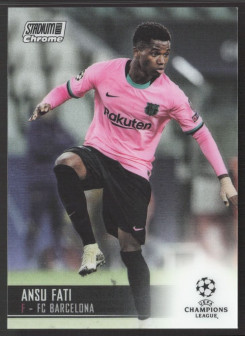 Ansu Fati, Kartička, 2020-21 Topps Stadium Club Chrome UEFA Champions League, BASE