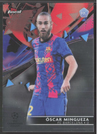 Oscar Mingueza, Kartička, Topps UEFA Champions League Finest 2021-2022, BASE