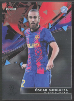 Oscar Mingueza, Kartička, Topps UEFA Champions League Finest 2021-2022, BASE
