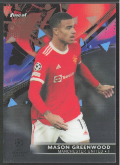 Mason Greenwood, Kartička, Topps UEFA Champions League Finest 2021-2022, BASE
