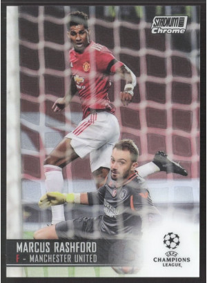 Marcus Rashford, Card, 2020-21 Topps Stadium Club Chrome UEFA Champions League, BASE