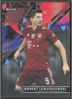 Robert Lewandowski, Kartička, Topps UEFA Champions League Finest 2021-2022, BASE