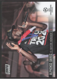 Alphonso Davies, Kartička, 2020-21 Topps Stadium Club Chrome UEFA Champions League, BASE