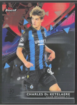 Charles De Ketelaere, Kartička, Topps UEFA Champions League Finest 2021-2022, BASE