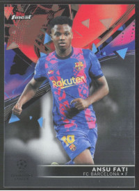 Ansu Fati, Kartička, Topps UEFA Champions League Finest 2021-2022, BASE