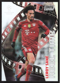 Leroy Sané, Kartička, 2021-22 Topps Stadium Club Chrome UEFA Champions League, INSERT