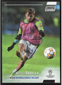 Nicolò Barella, Kartička, 2021-22 Topps Stadium Club Chrome UEFA Champions League, Refractor