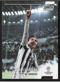 Federico Chiesa, Kartička, 2021-22 Topps Stadium Club Chrome UEFA Champions League, Refractor
