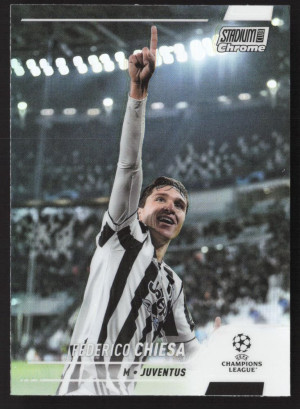 Federico Chiesa, Card, 2021-22 Topps Stadium Club Chrome UEFA Champions League, Refractor