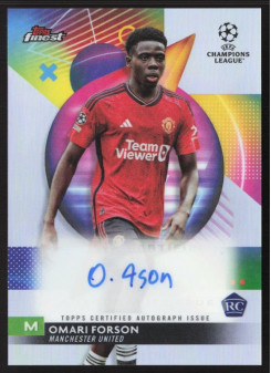 Omari Forson, Kartička, Topps Finest UEFA Club Competitions 2023-24, AUTOGRAPH