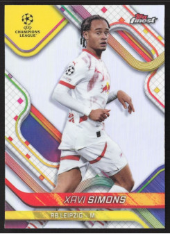 Xavi Simons, Kartička, Topps Finest UEFA Club Competitions 2024-2025, Refractor
