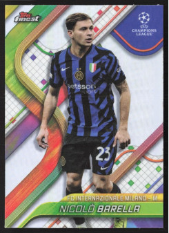 Nicolò Barella, Kartička, Topps Finest UEFA Club Competitions 2024-2025, Refractor